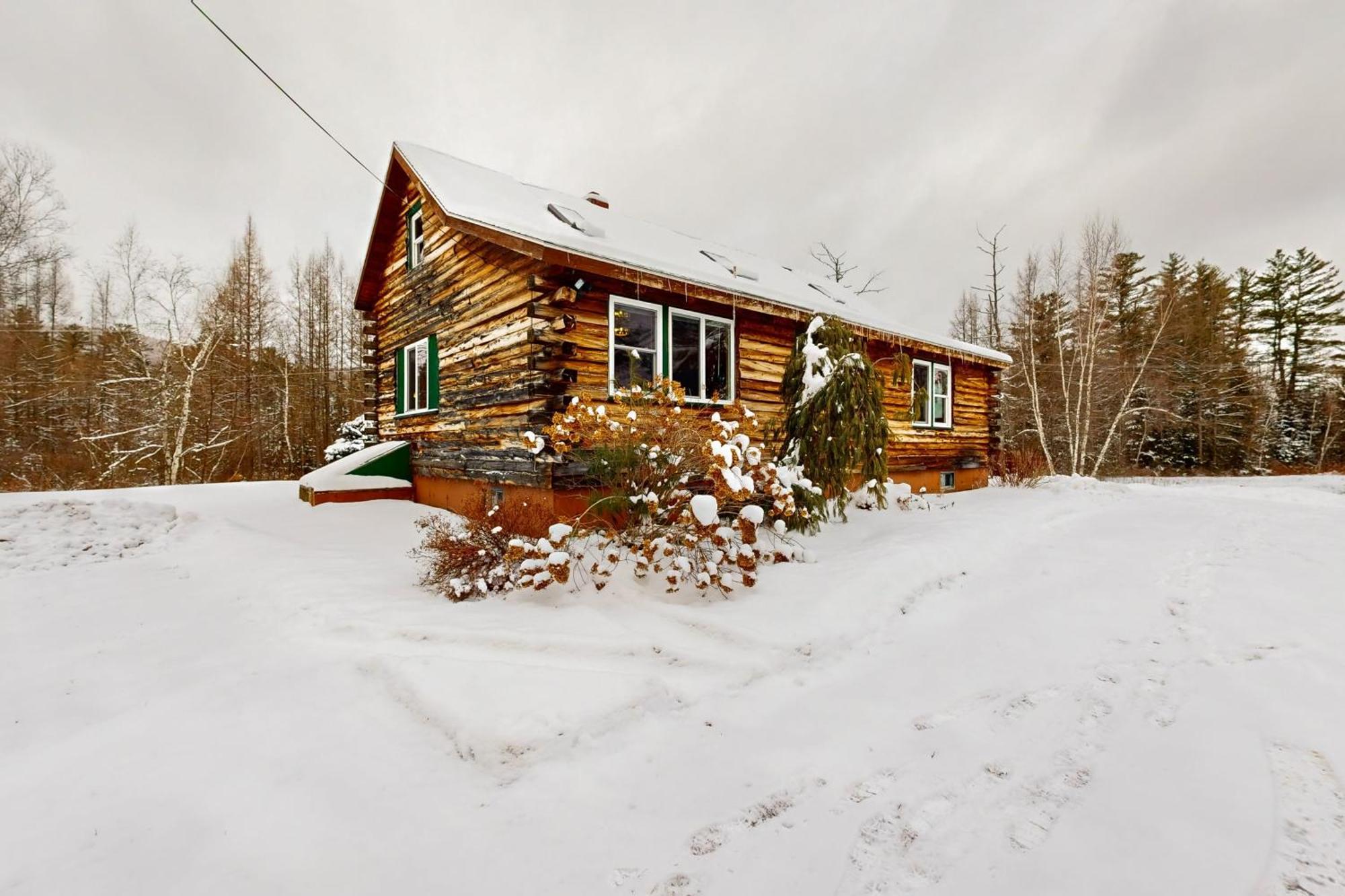 Twin View Log Home Carroll Exterior photo