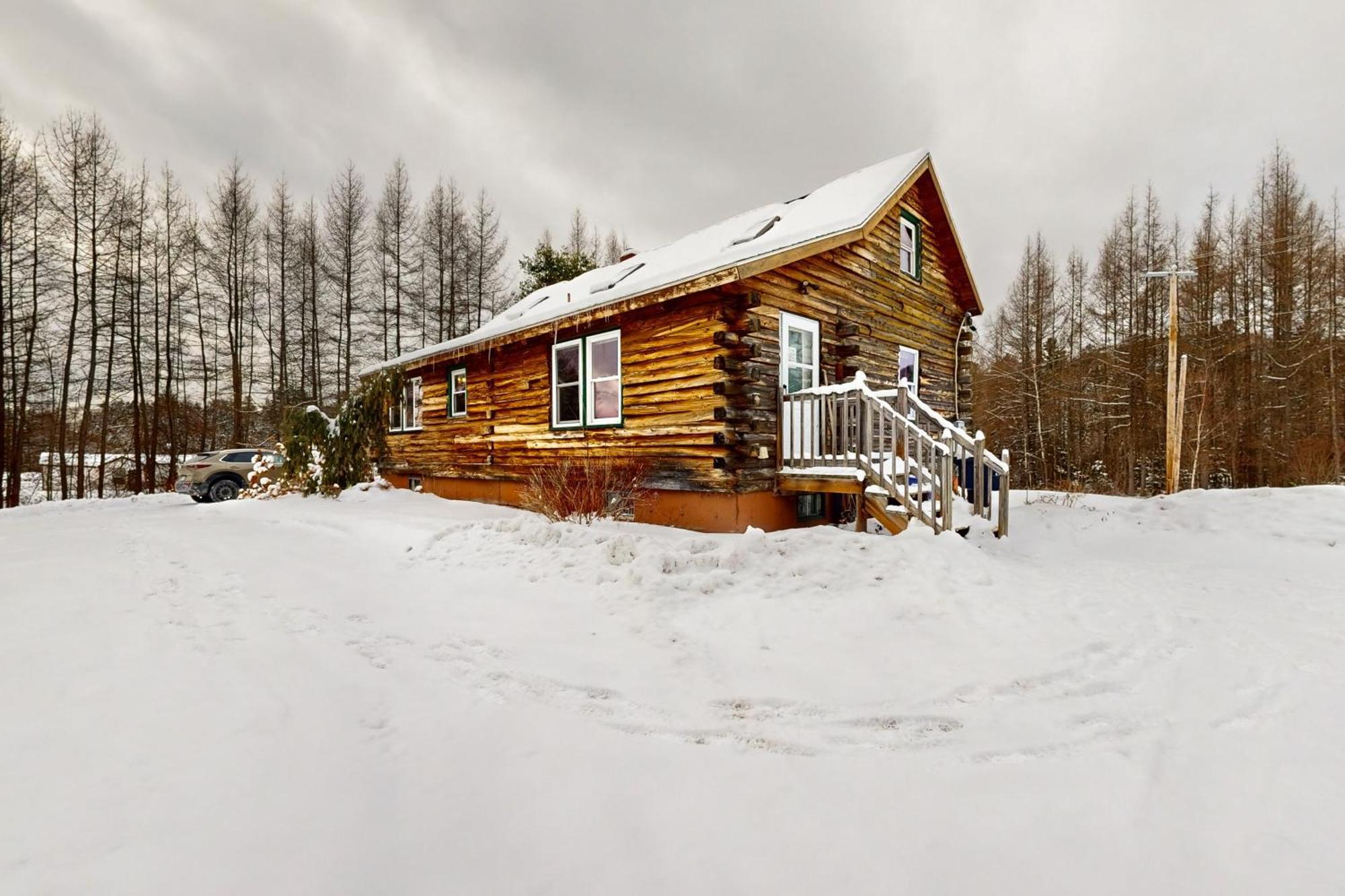 Twin View Log Home Carroll Exterior photo