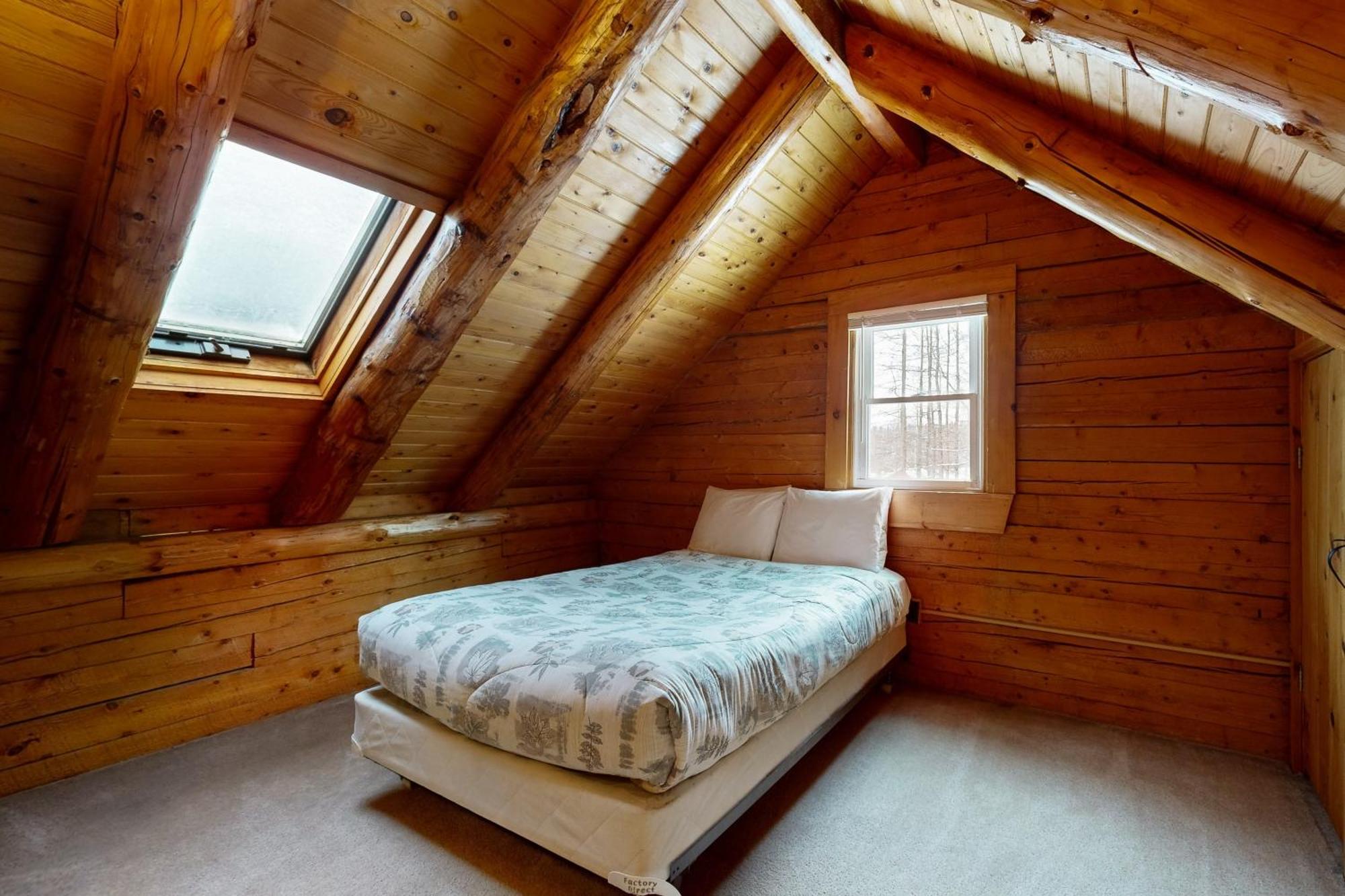 Twin View Log Home Carroll Exterior photo