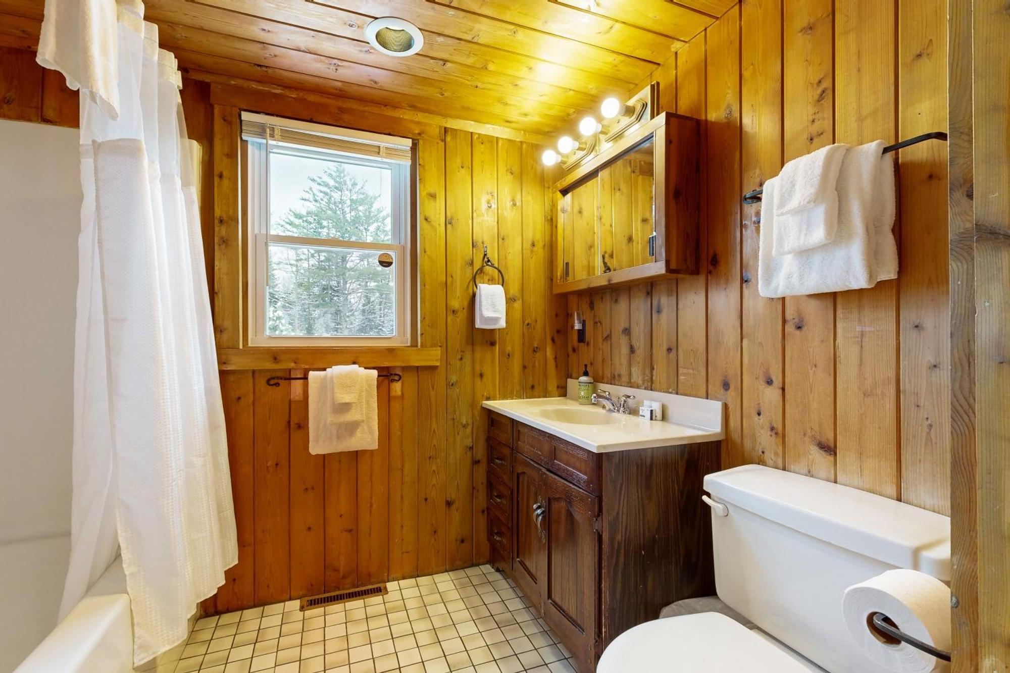 Twin View Log Home Carroll Exterior photo